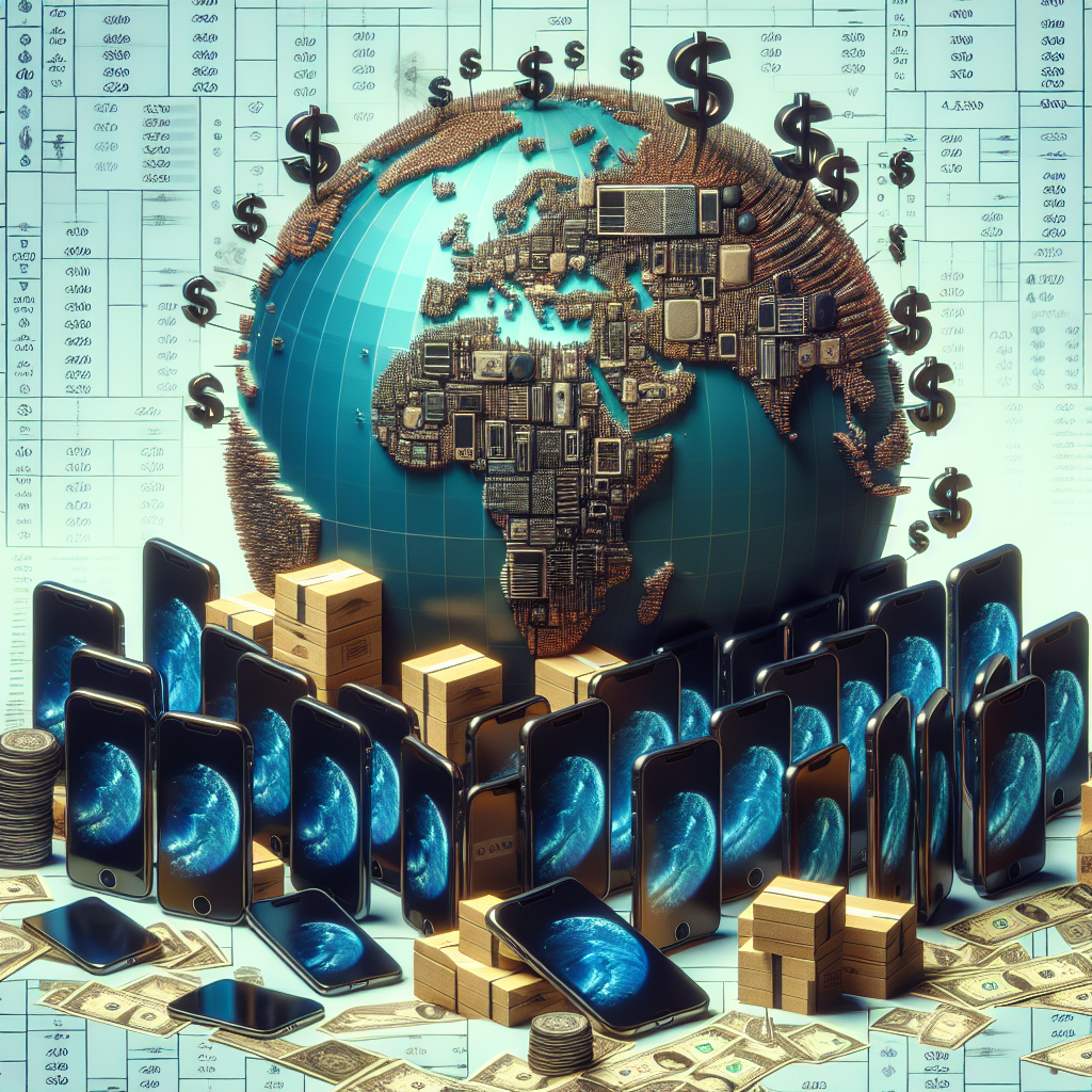 Digital globe surrounded by financial symbols, smartphones, and currency representing global digital economy in 2026.